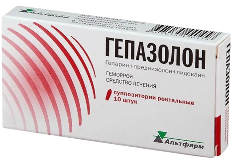 Гепазолон от геморроя